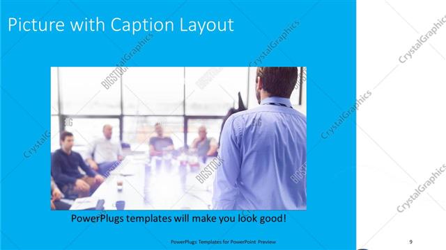 Picture with Caption presentation slide layout