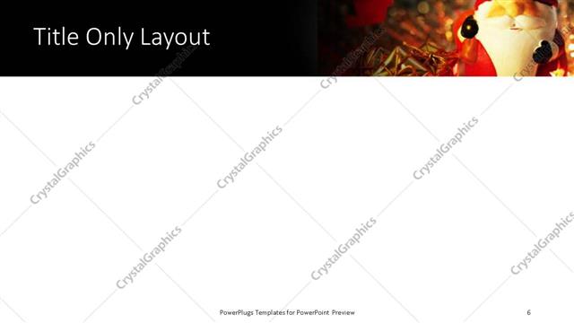 Title Only presentation slide layout