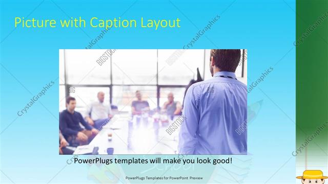 Picture with Caption presentation slide layout