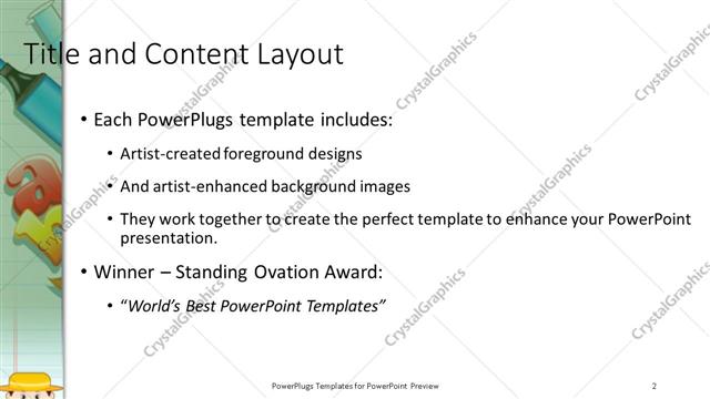 Title and Content presentation slide layout