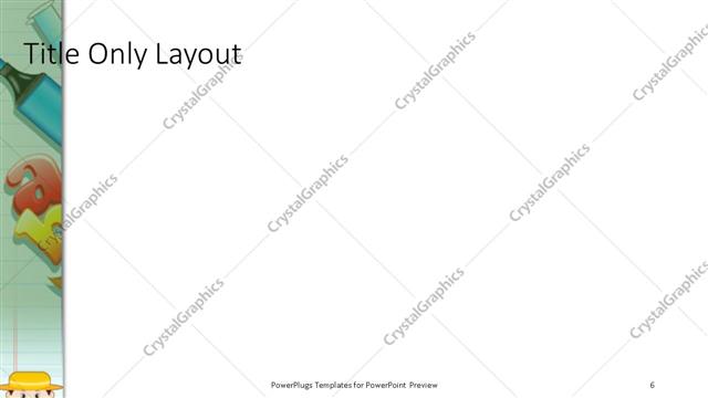 Title Only presentation slide layout