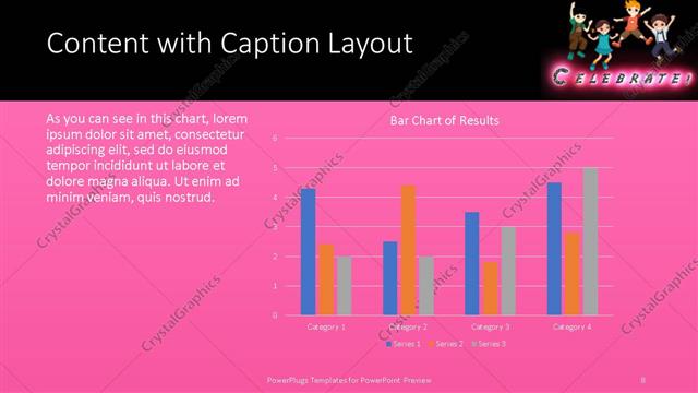 Content with Caption presentation slide layout