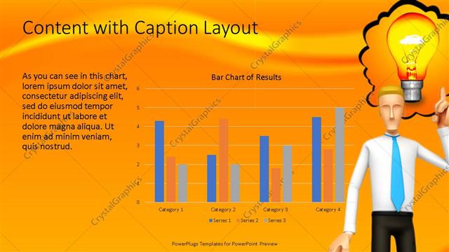Content with Caption presentation slide layout