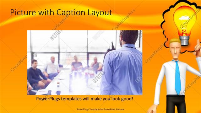 Picture with Caption presentation slide layout