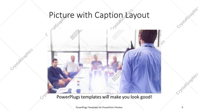 Picture with Caption presentation slide layout
