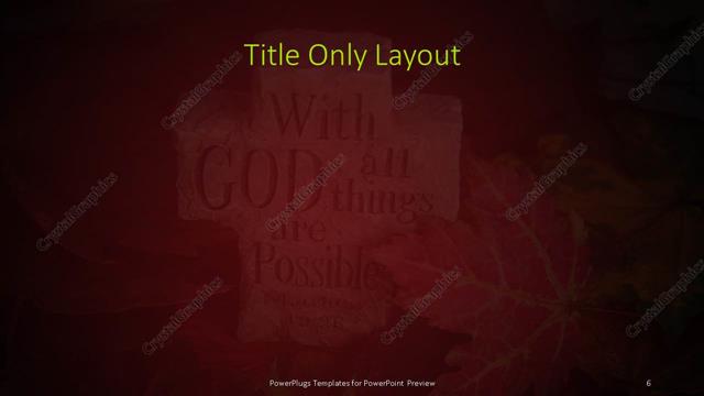 Title Only presentation slide layout