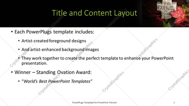 Title and Content presentation slide layout