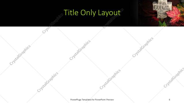 Title Only presentation slide layout