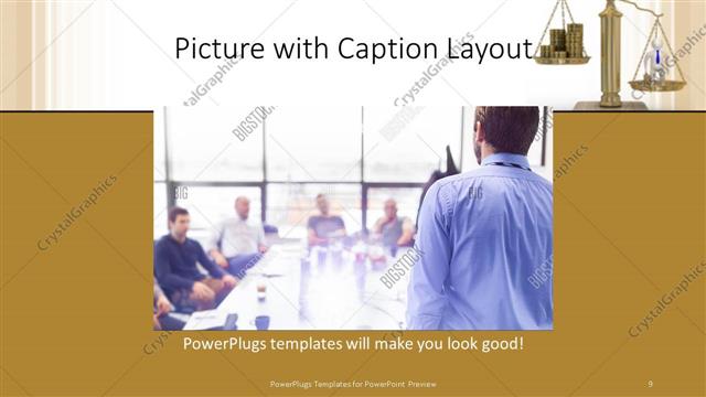 Picture with Caption presentation slide layout
