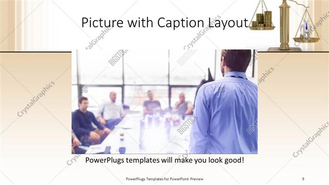 Picture with Caption presentation slide layout