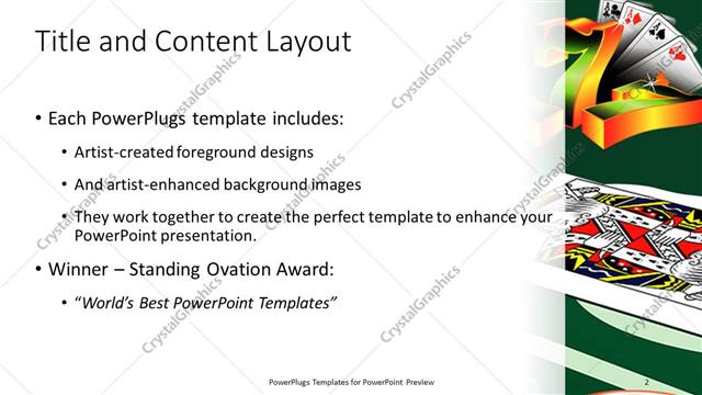 Title and Content presentation slide layout