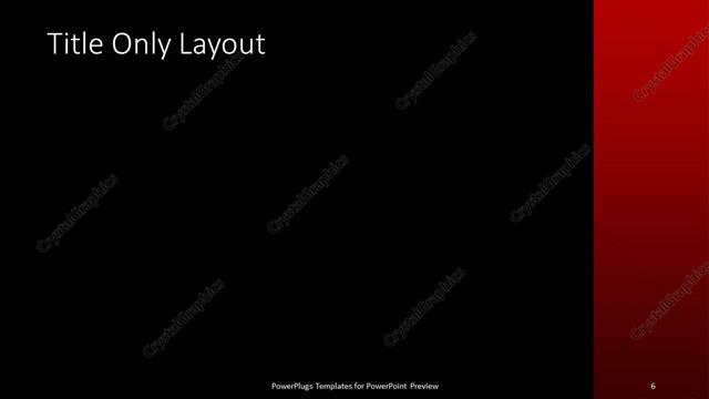 Title Only presentation slide layout