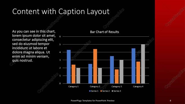 Content with Caption presentation slide layout