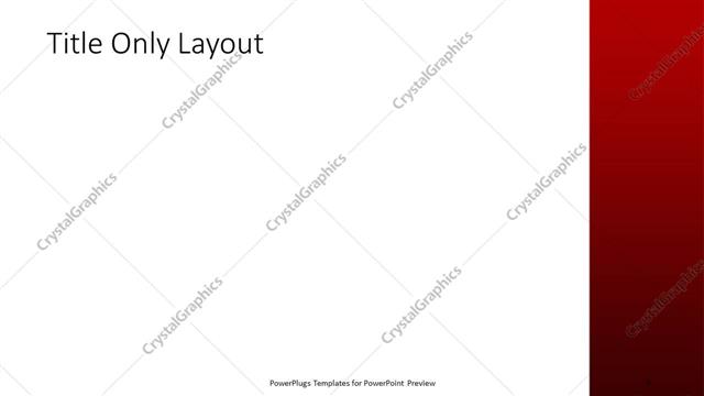 Title Only presentation slide layout