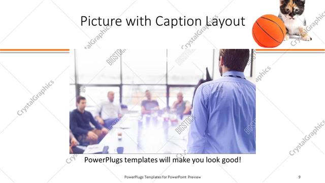 Picture with Caption presentation slide layout