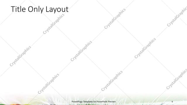 Title Only presentation slide layout