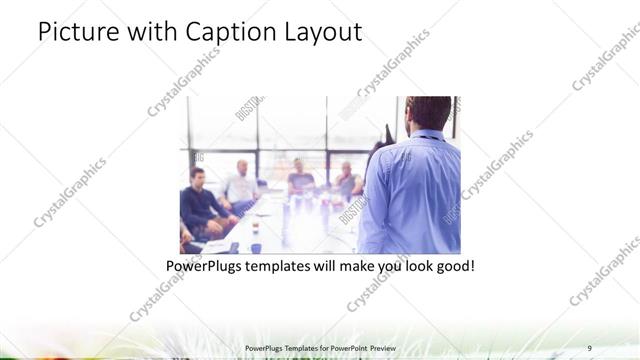 Picture with Caption presentation slide layout