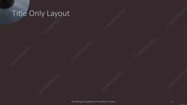 Title Only presentation slide layout