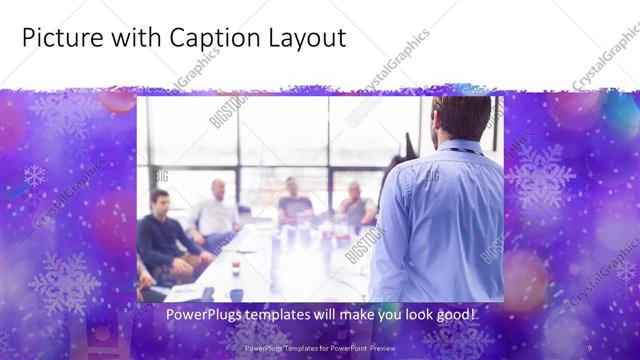 Picture with Caption presentation slide layout