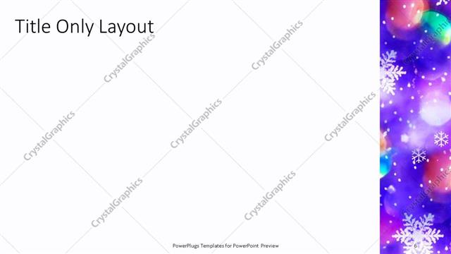 Title Only presentation slide layout