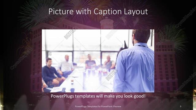 Picture with Caption presentation slide layout