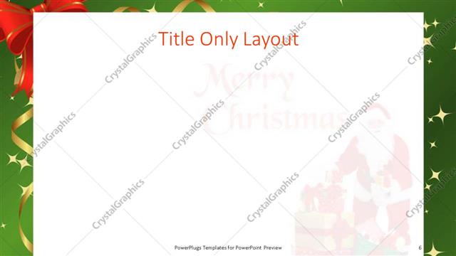 Title Only presentation slide layout