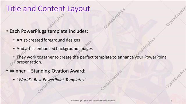 Title and Content presentation slide layout