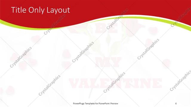 Title Only presentation slide layout