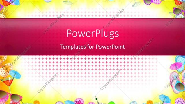  Presentation with area - The celebration material with a red area in the middle