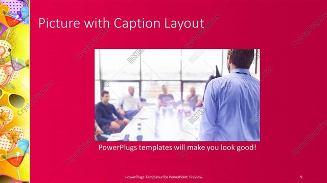 Picture with Caption presentation slide layout