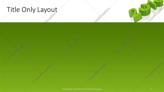 Title Only presentation slide layout