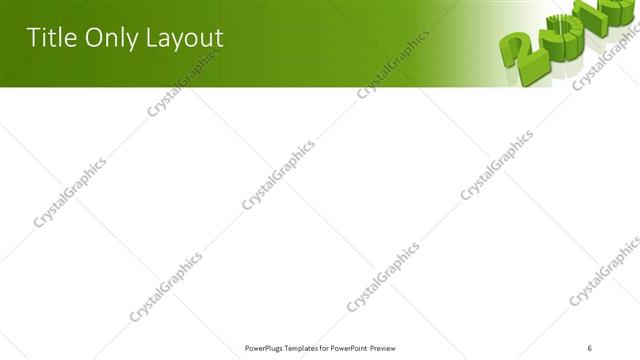 Title Only presentation slide layout