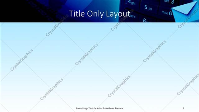 Title Only presentation slide layout