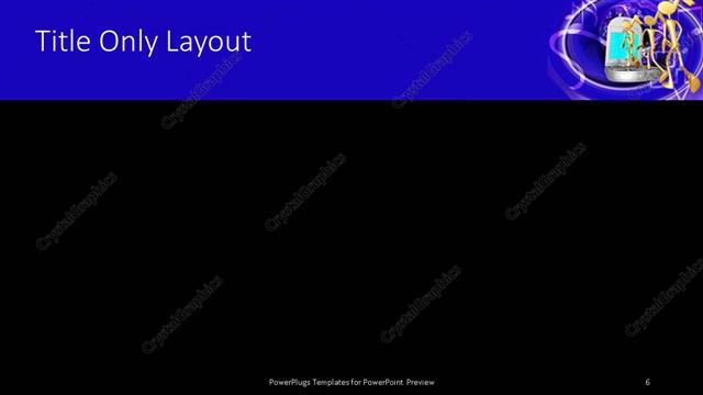 Title Only presentation slide layout