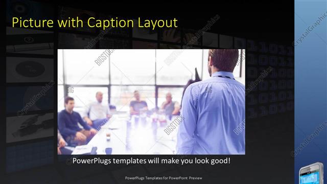 Picture with Caption presentation slide layout