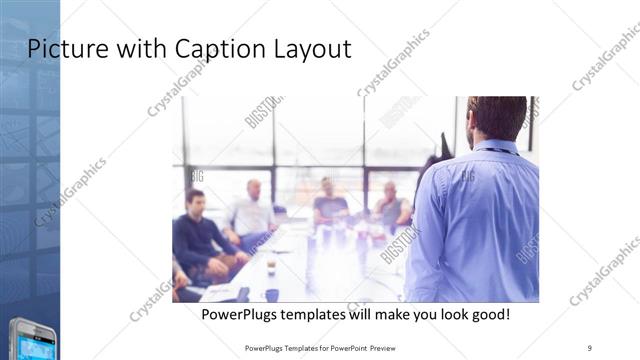 Picture with Caption presentation slide layout