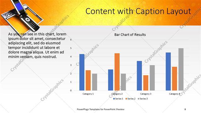 Content with Caption presentation slide layout