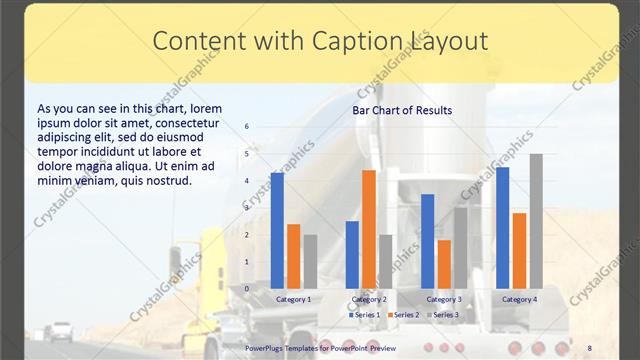 Content with Caption presentation slide layout