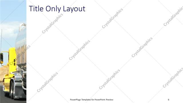 Title Only presentation slide layout