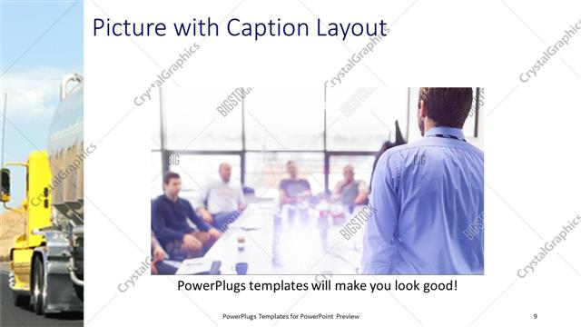 Picture with Caption presentation slide layout