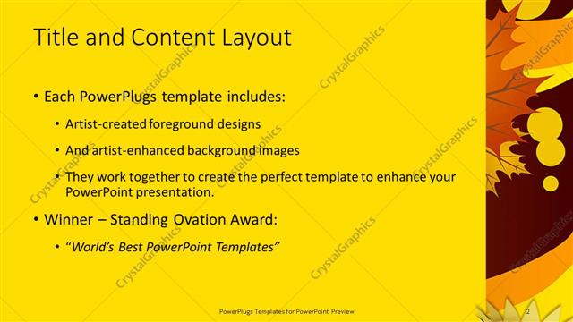 Title and Content presentation slide layout