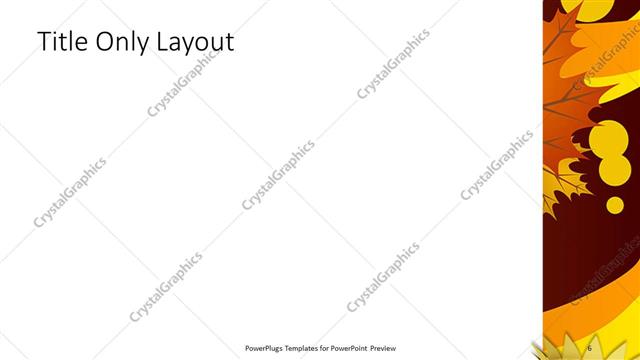 Title Only presentation slide layout