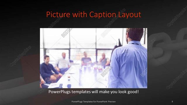Picture with Caption presentation slide layout