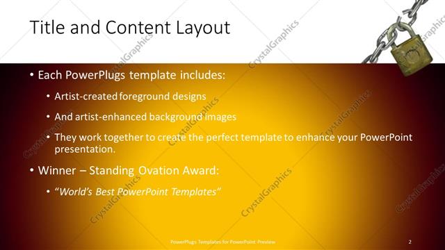 Title and Content presentation slide layout