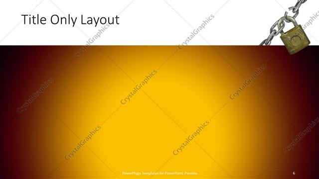 Title Only presentation slide layout