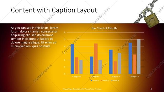 Content with Caption presentation slide layout
