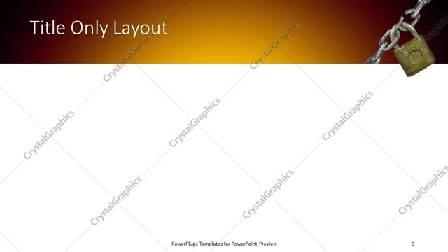 Title Only presentation slide layout