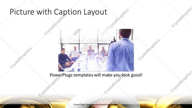 Picture with Caption presentation slide layout