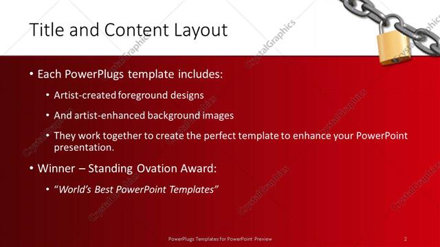 Title and Content presentation slide layout