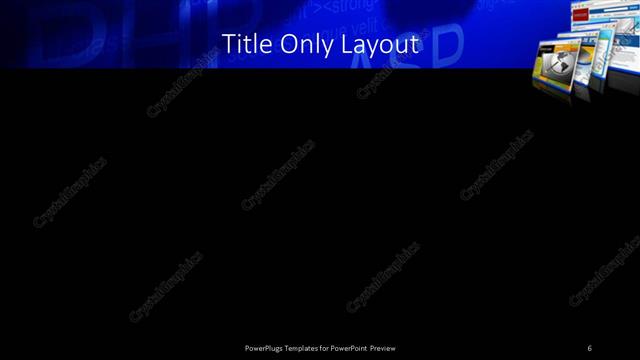 Title Only presentation slide layout